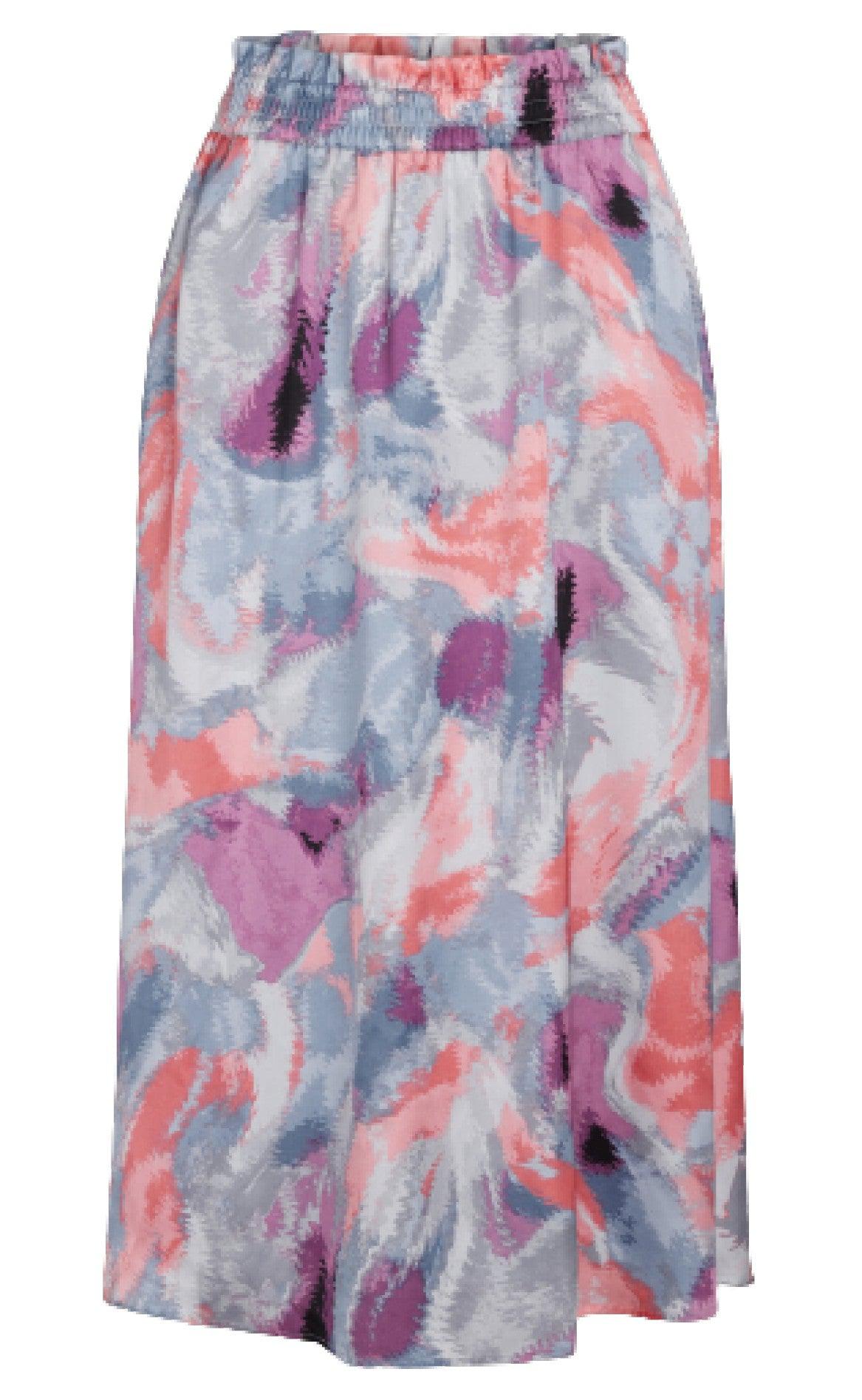 Love & Divine Nederdel - Love458-3 - Multi Blue/pink