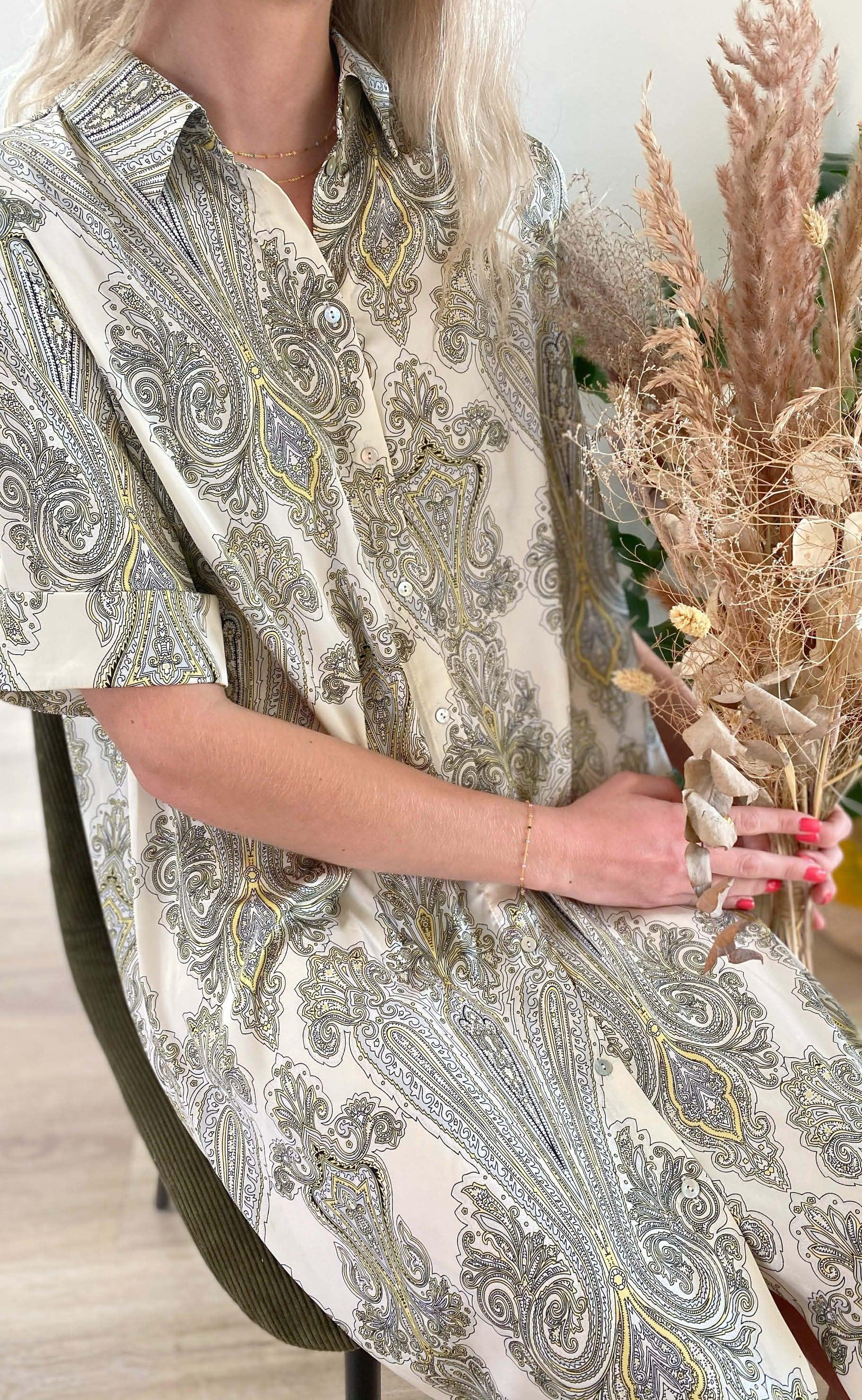 Love & Divine Skjorte - Love653 - Banana Paisley