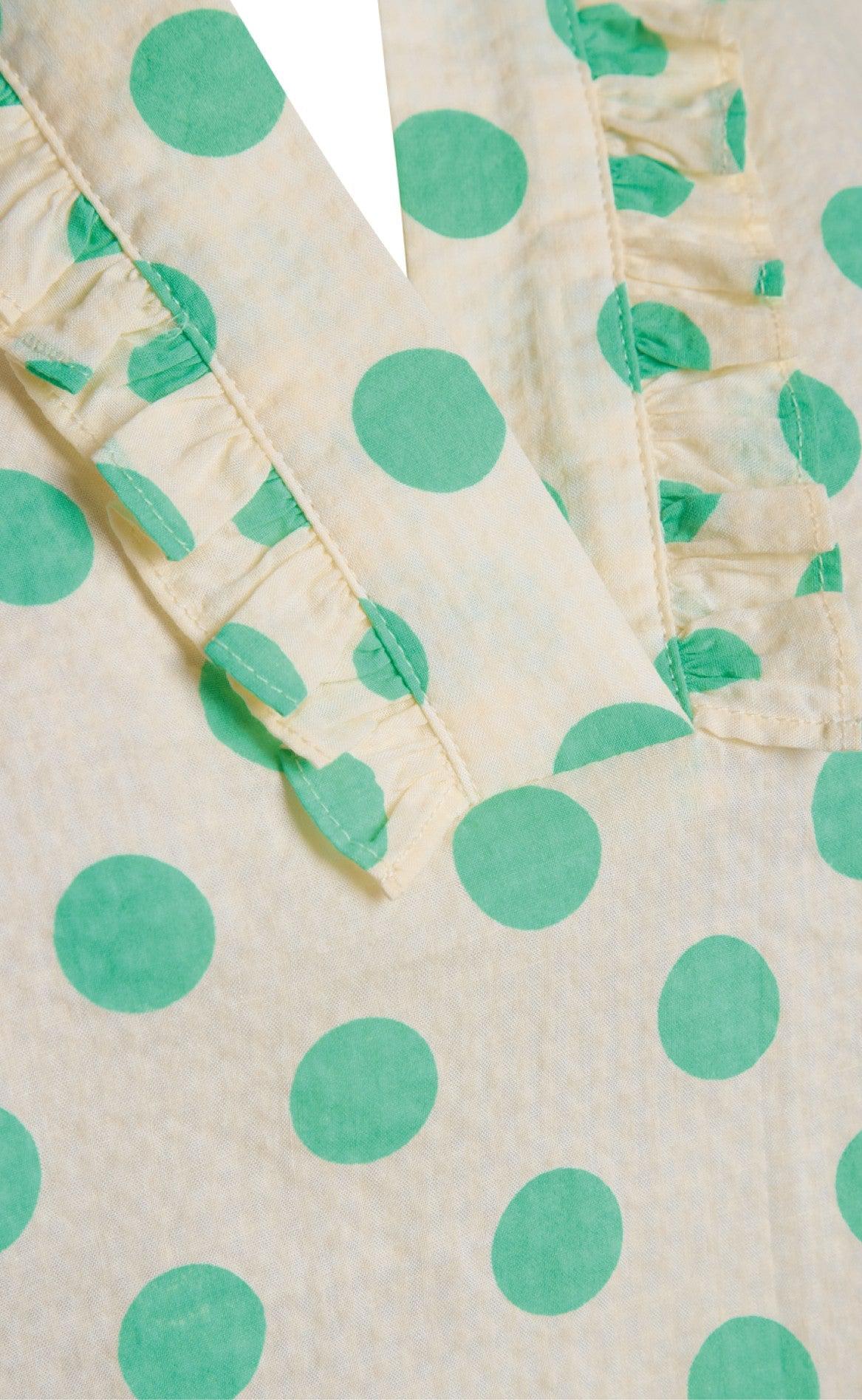 Love & Divine Top - Love912 - Cream Aqua Dot