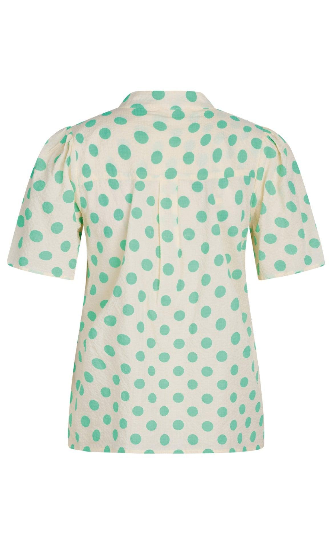 Love & Divine Top - Love912 - Cream Aqua Dot