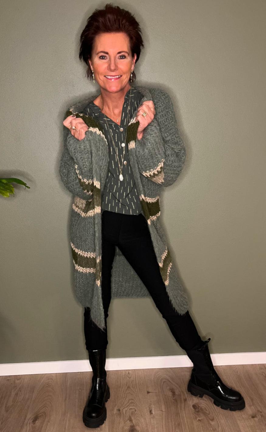 Marta Du Chateau Cardigan - 312 - Light Kaki