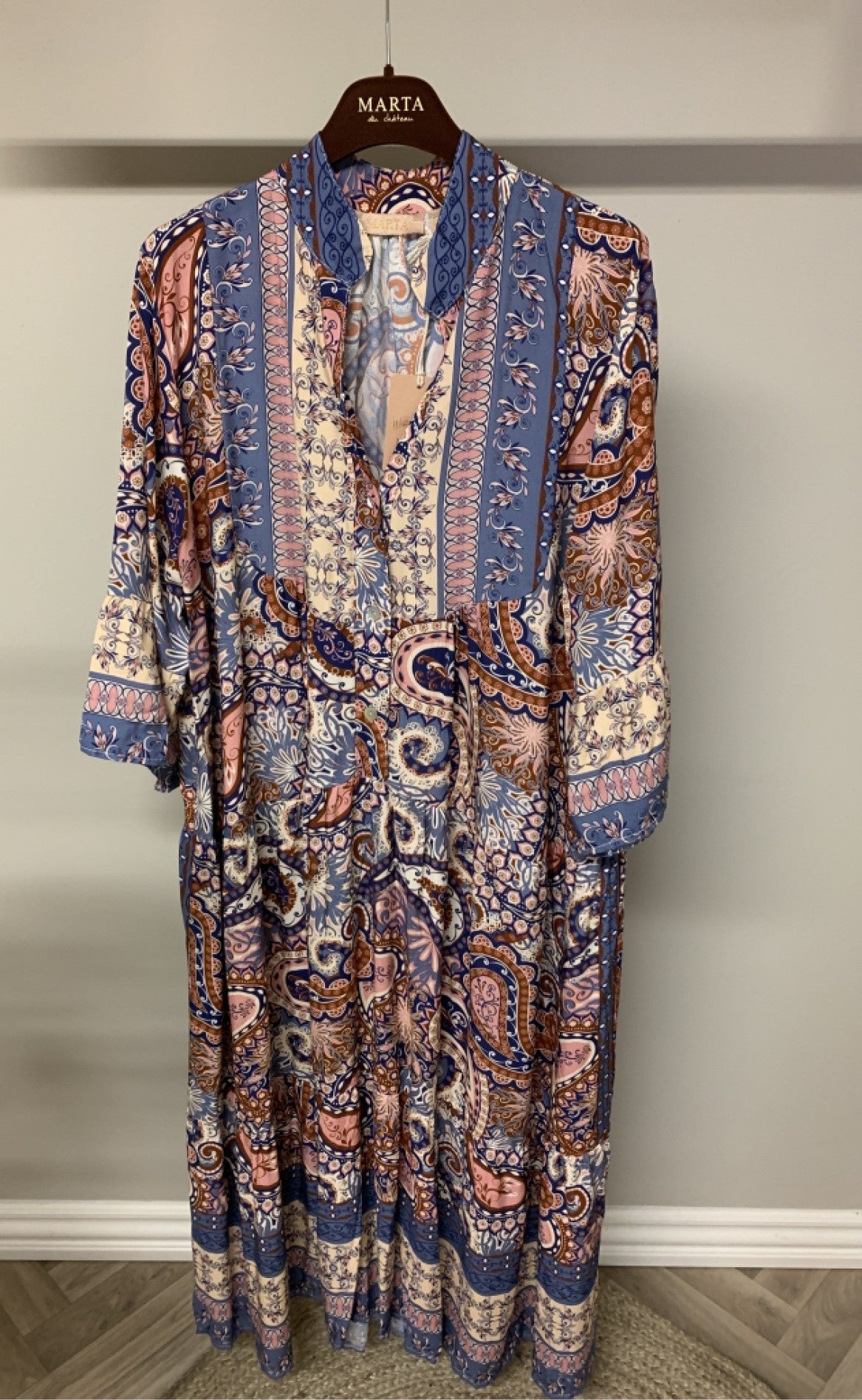 Marta Du Chateau Kjole - 2270A - Blue