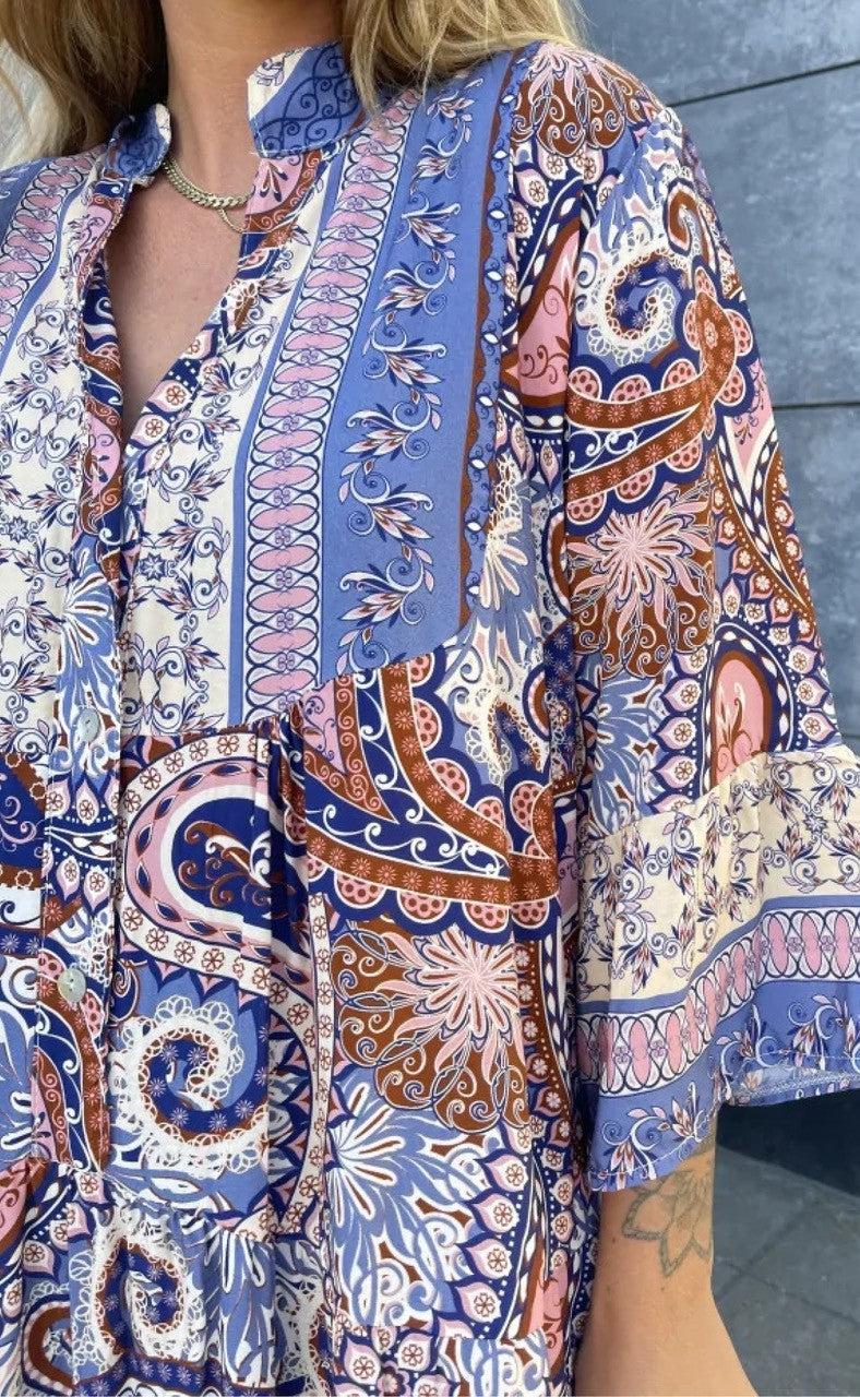Marta Du Chateau Kjole - 2270A - Blue