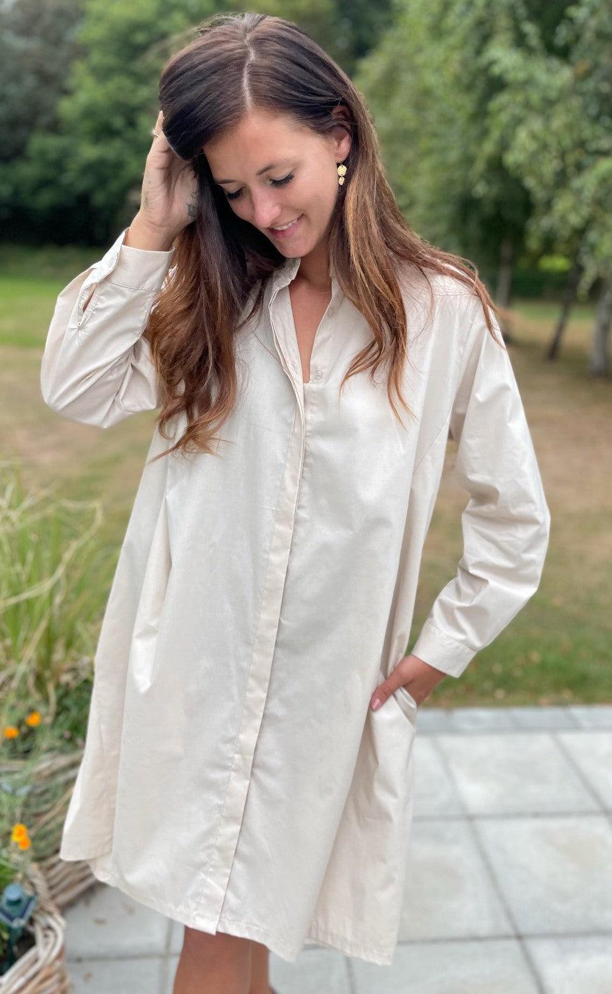 Marta Du Chateau Kjole - 32505 - Beige