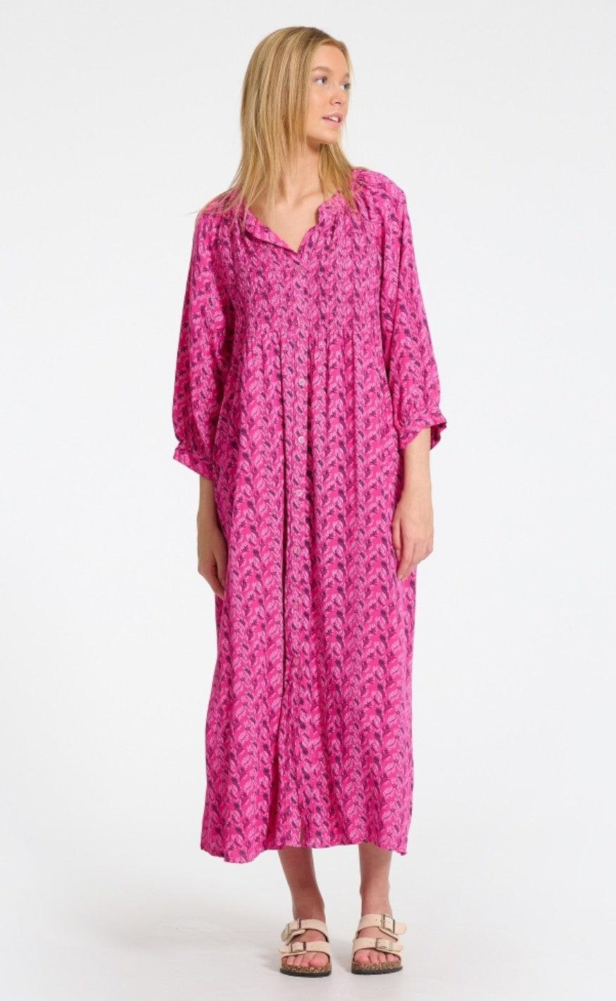 Marta Du Chateau Kjole - 5006 - Fuxia Print