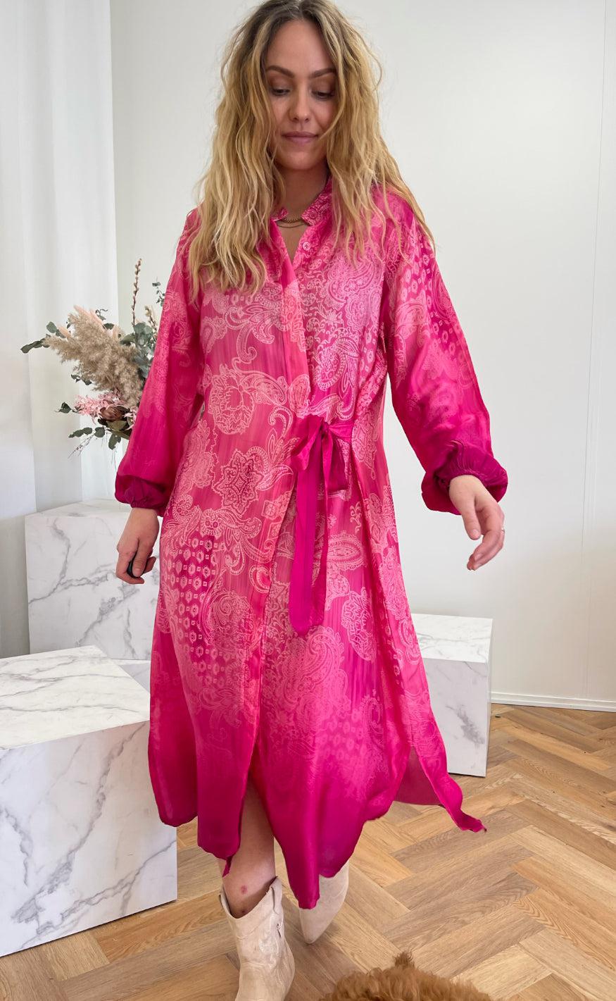 Marta Du Chateau Kjole - 5400 - Fuxia