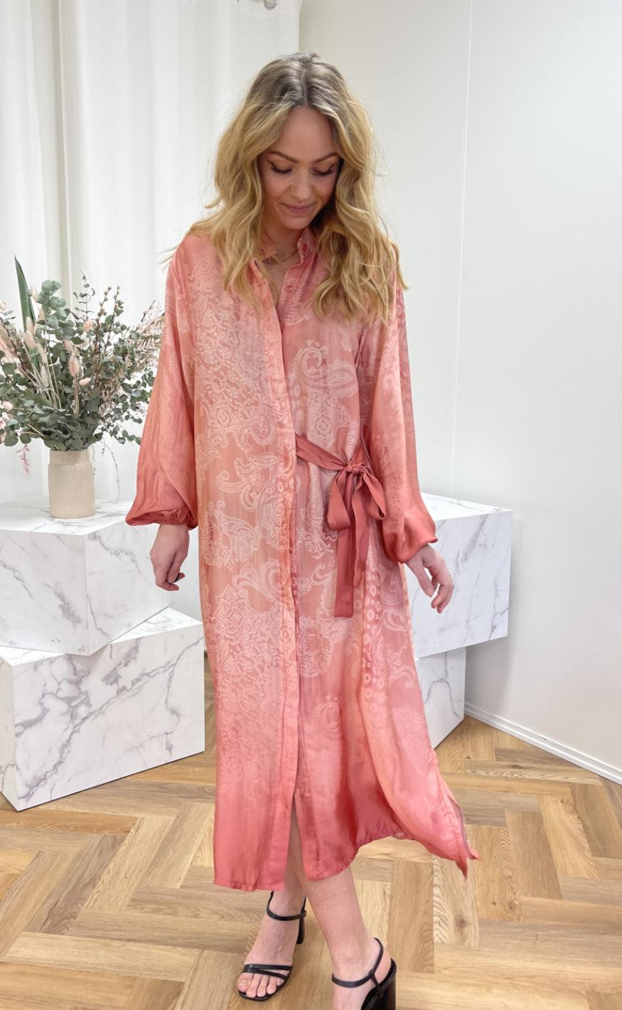 Marta Du Chateau Kjole - 5400 - Rosa Print
