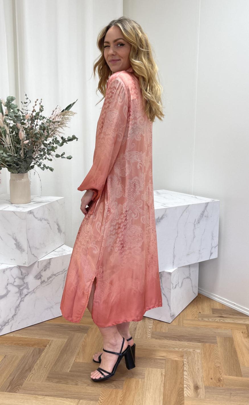Marta Du Chateau Kjole - 5400 - Rosa Print