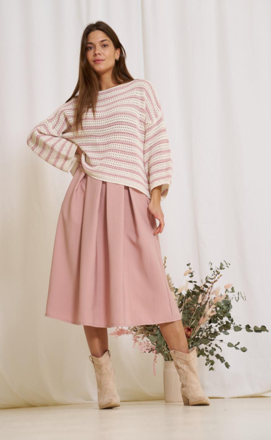 Marta Du Chateau Nederdel - 4911 - Plain Rosa Antico