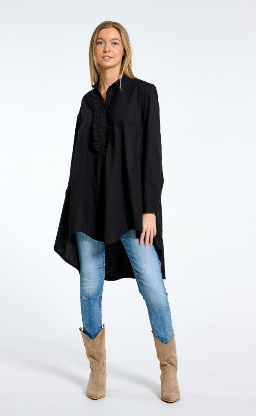 Marta Du Chateau Skjorte - 4807 - Plain Black