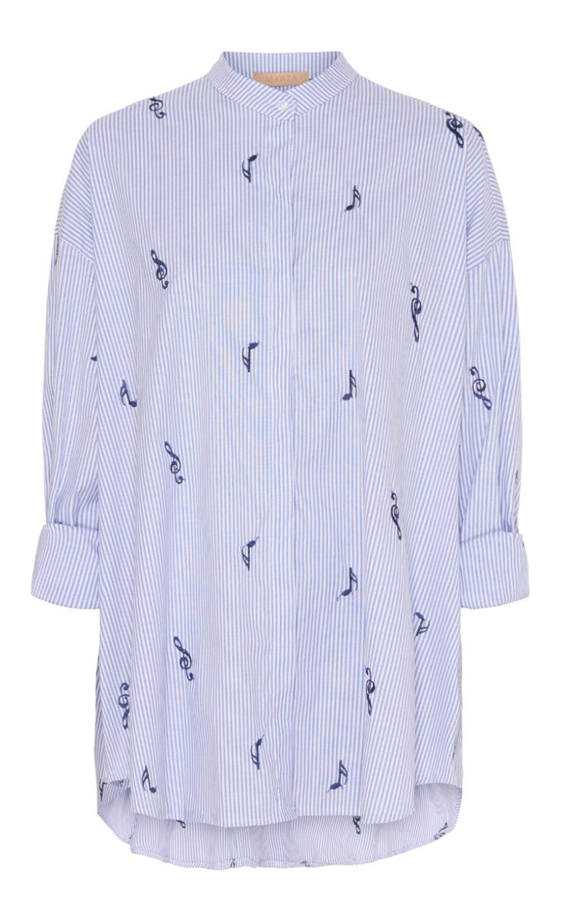 Marta Du Chateau Skjorte - M82252 - Light Blue Note
