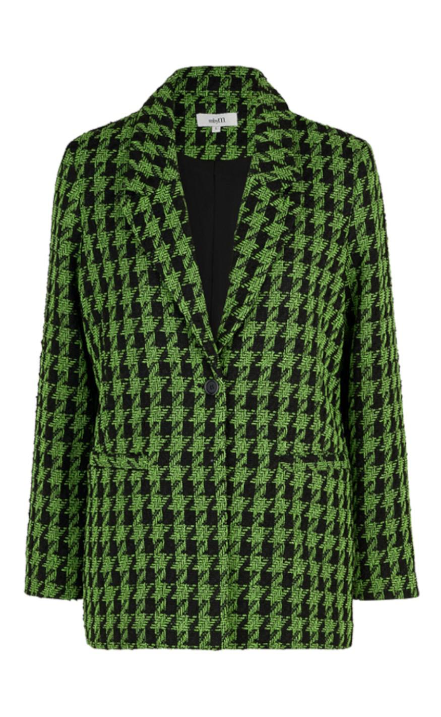 MbyM Blazer - Maeva-M - Kiwi Houndstooth