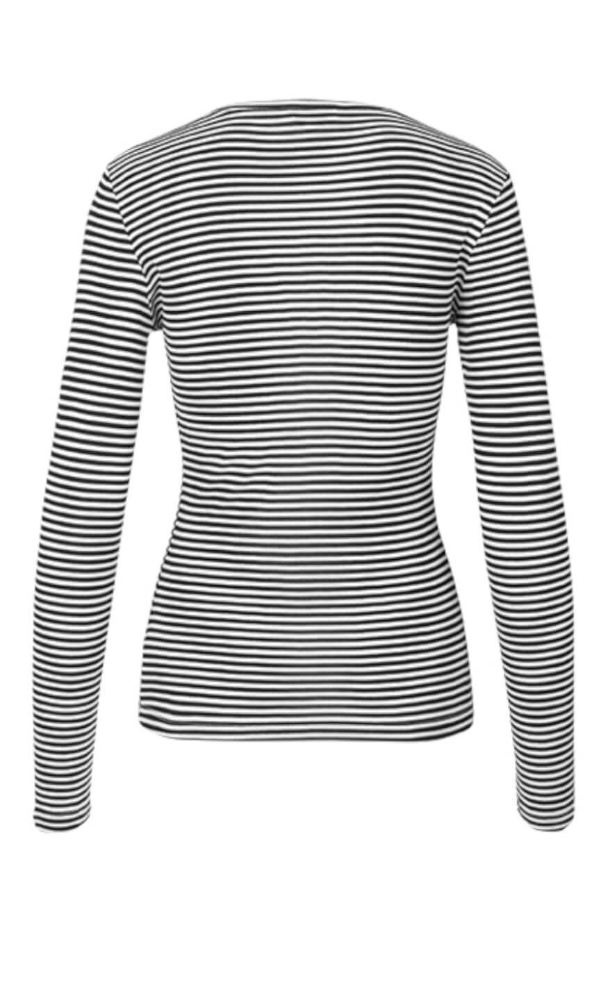 MbyM Bluse - Lilita - Black Sugar Stripe