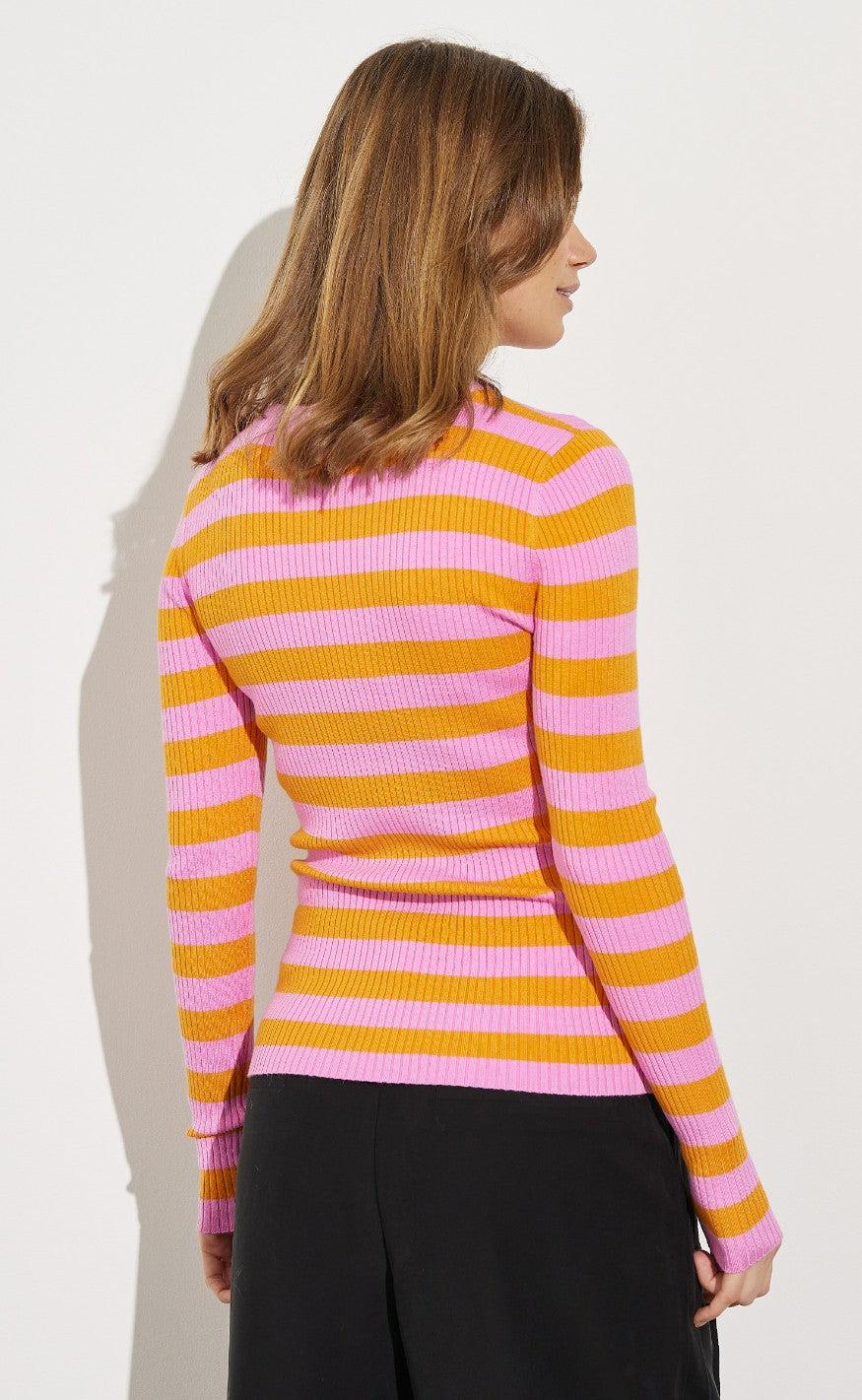 MbyM Bluse - Turbanova-M - Apricot Pink Stripe