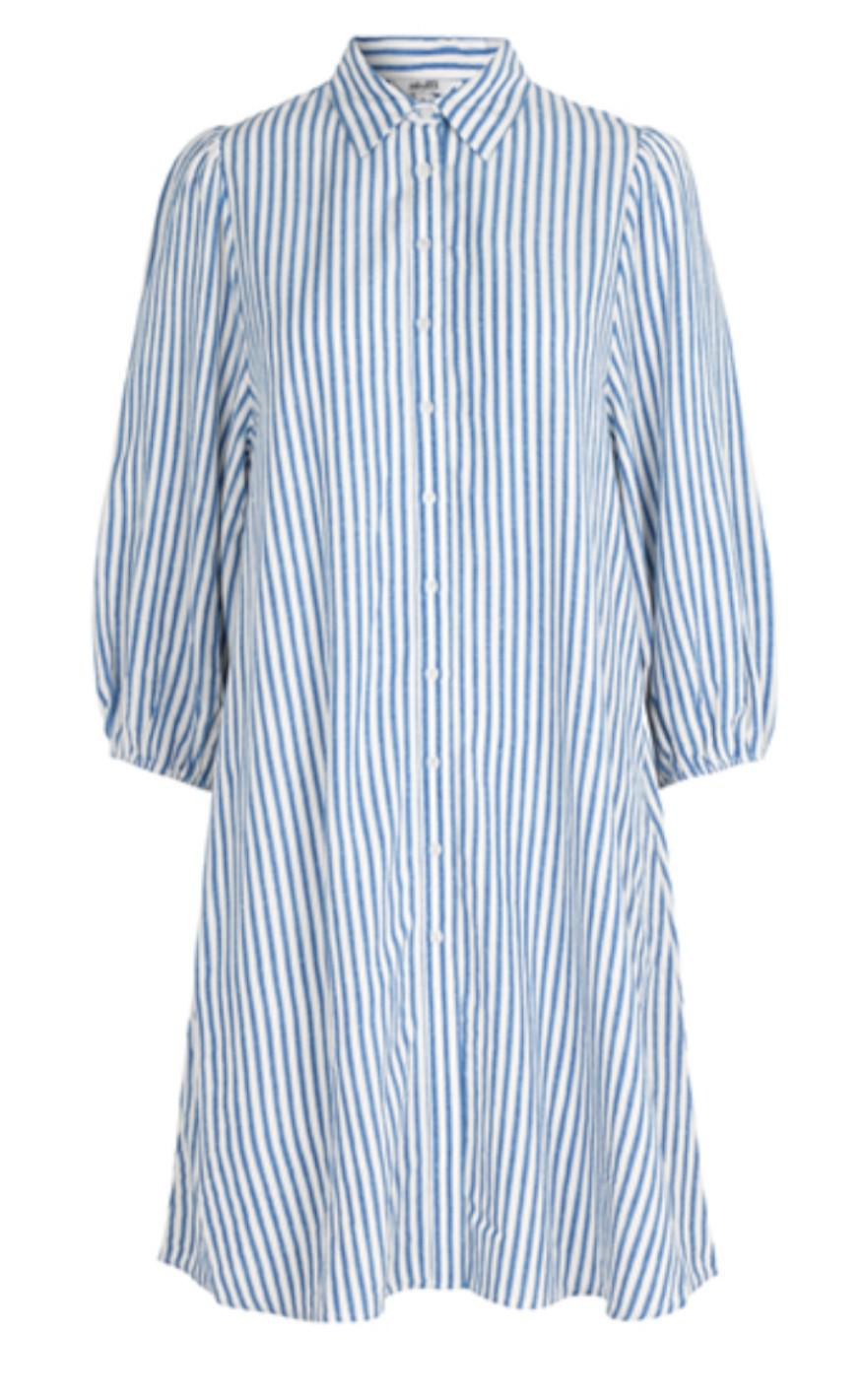 MbyM Kjole - Taimi - Blue/White