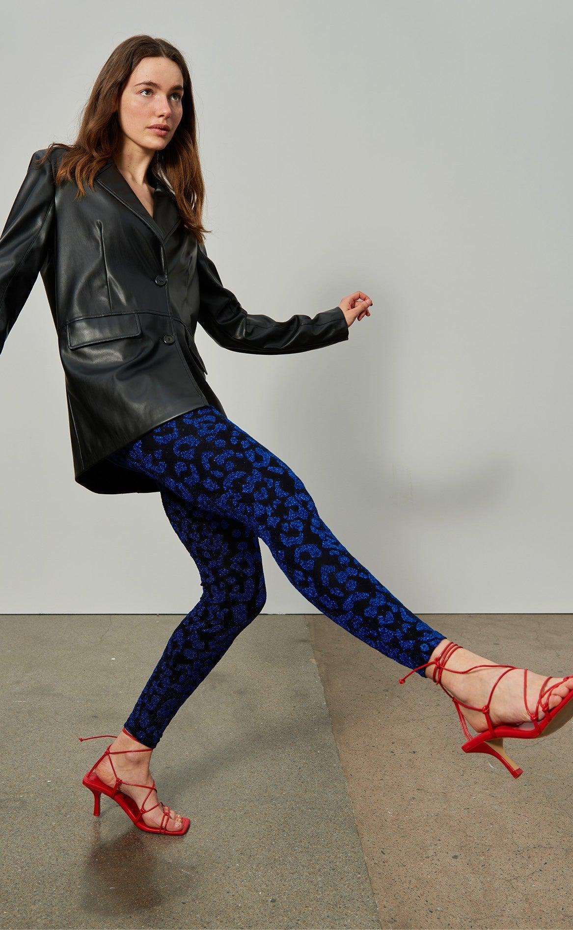 MbyM Leggings - Karren - Blue Leopard