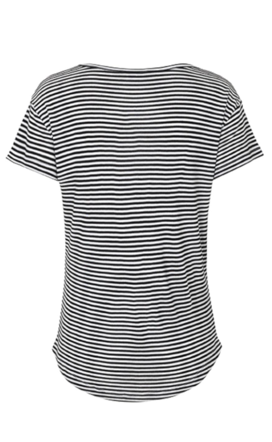 MbyM T-shirt - Lucianna - Black Sugar Stripe
