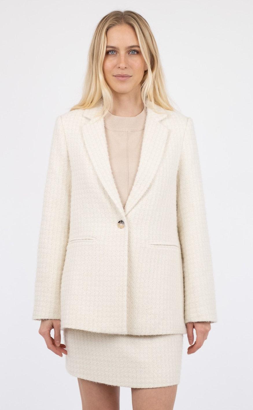 Neo Noir Blazer - Avery Check - Off White