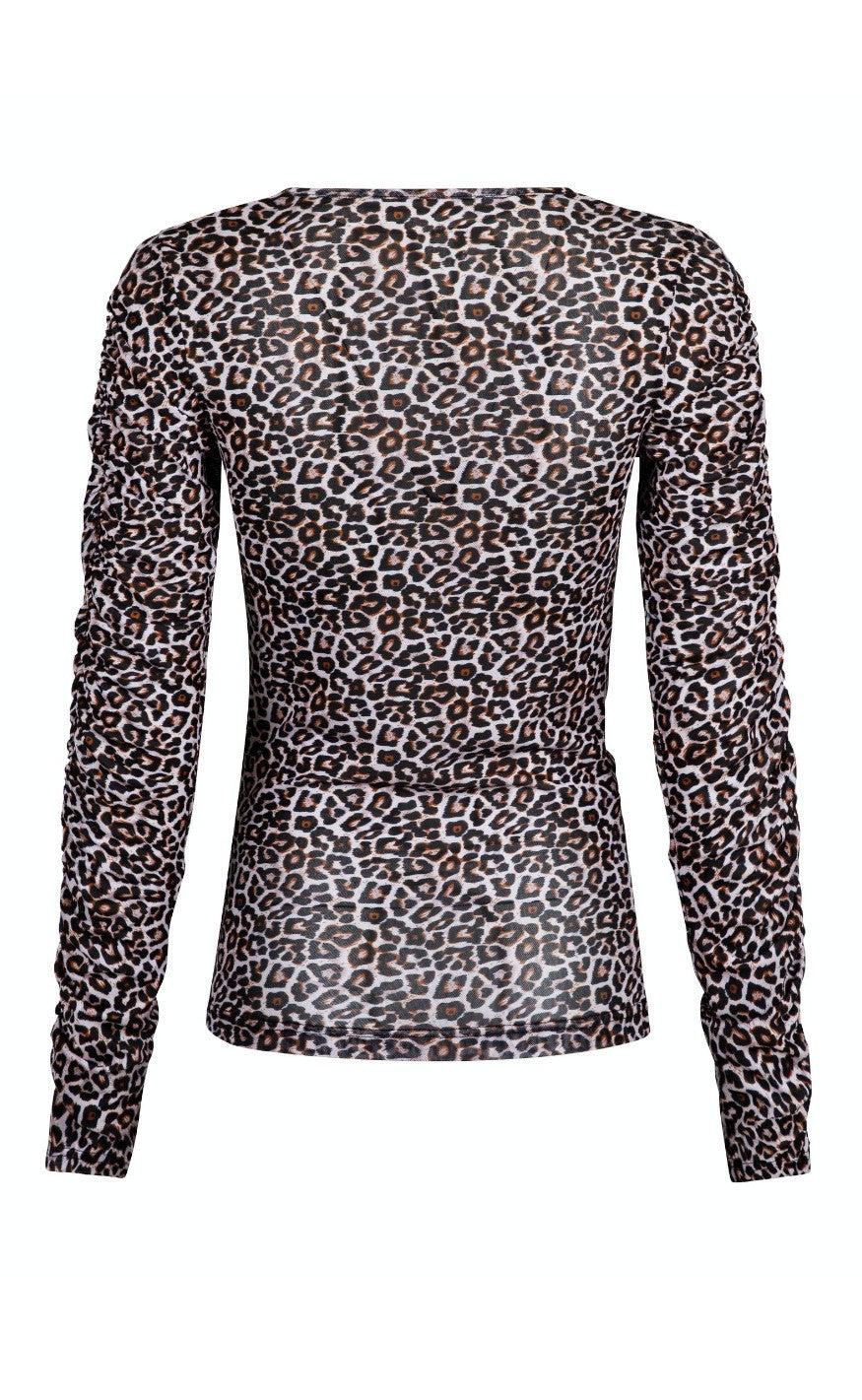 Neo Noir Bluse - Bea - Leopard