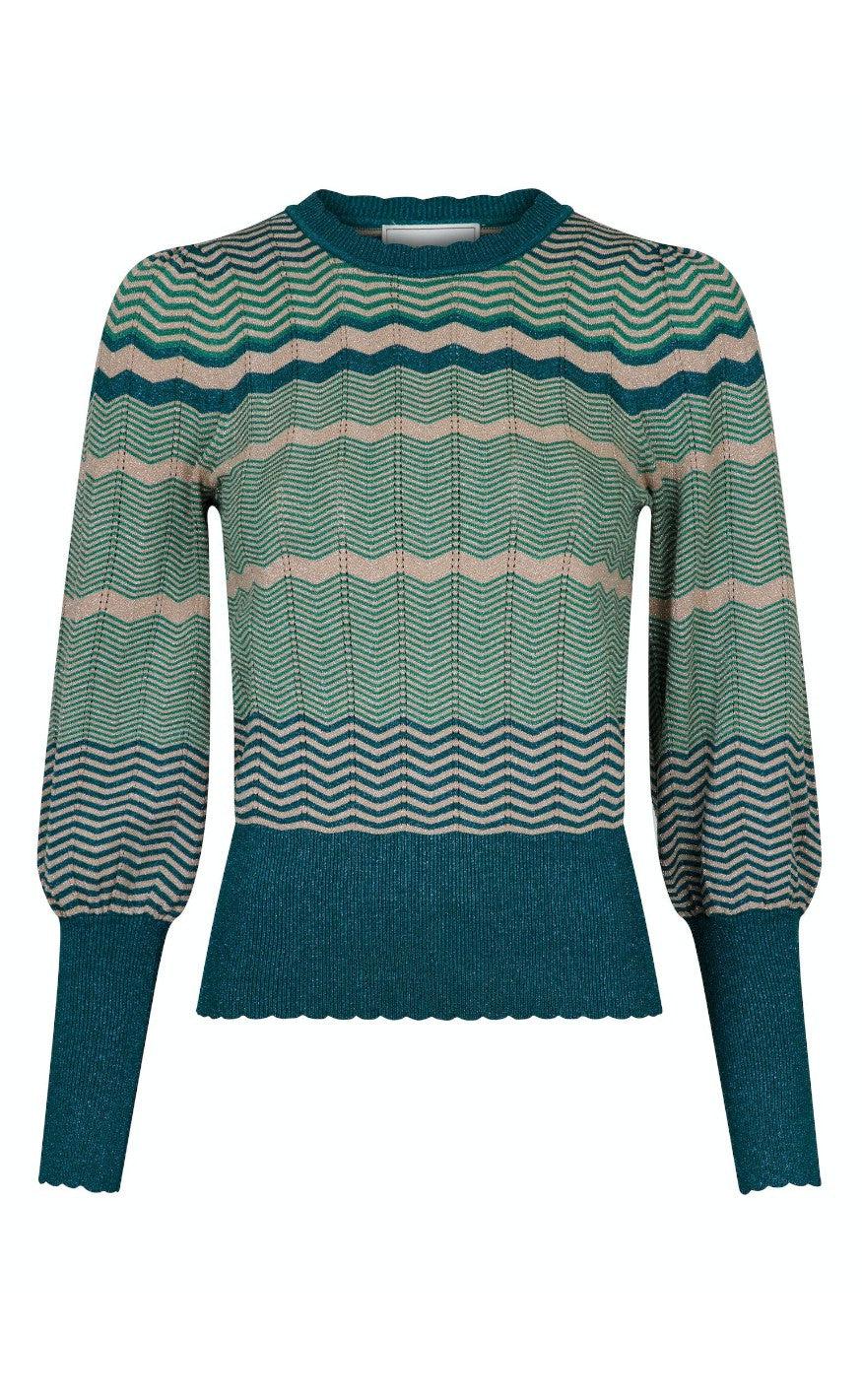 Neo Noir Bluse - Dary - Green