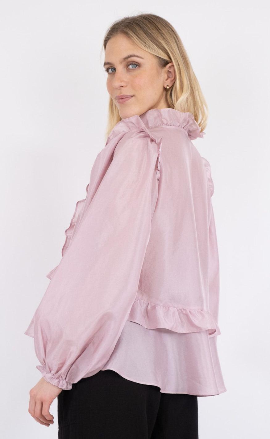 Neo Noir Bluse - Hawaii - Rose