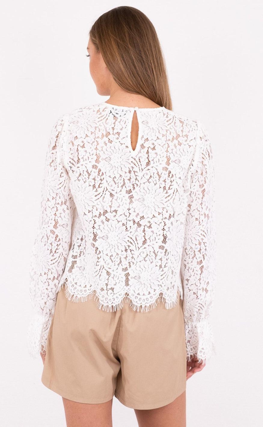 Neo Noir Bluse - Manuela - Creme