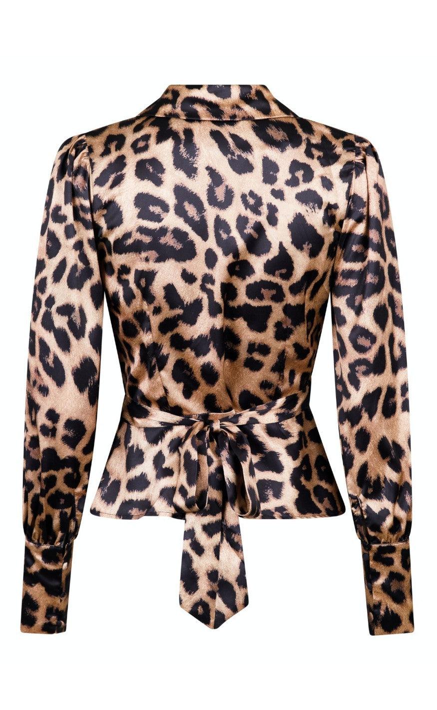 Neo Noir Bluse - Maura Leo - Leopard
