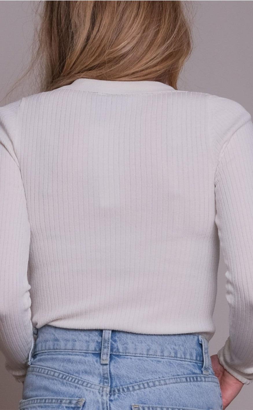 Neo Noir Bluse - Mily Knit - Off White