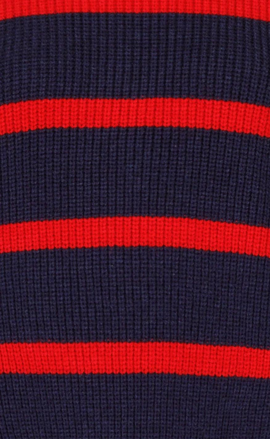 Neo Noir Bluse - Natalie stripe - Navy
