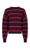 Neo Noir Bluse - Natalie stripe - Navy