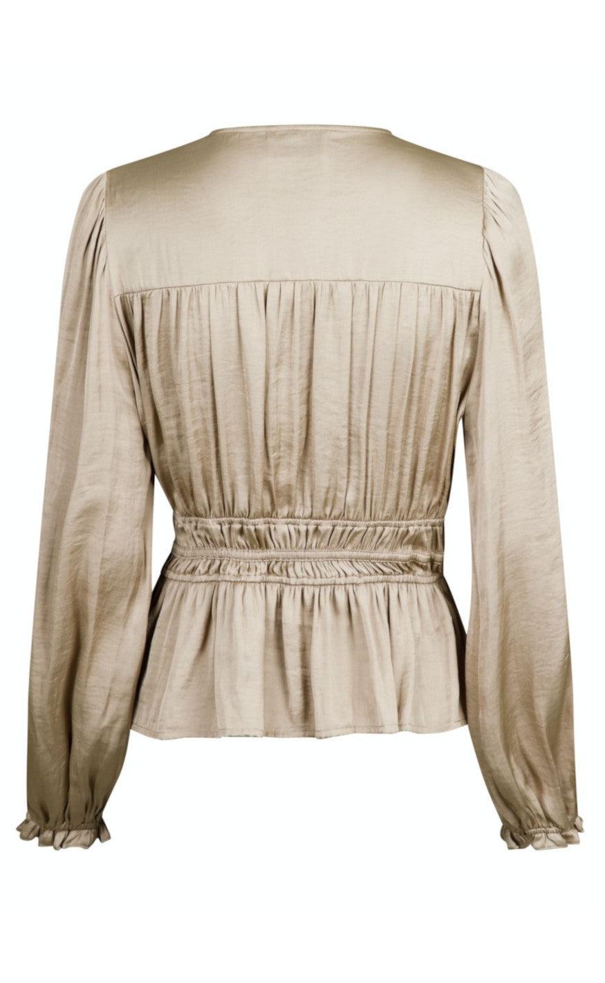 Neo Noir Bluse - Star Sateen - Sand