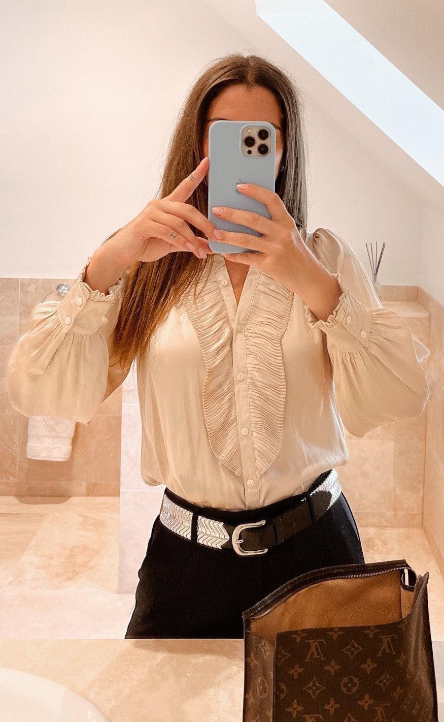 Neo Noir Bluse - Zola - Champagne