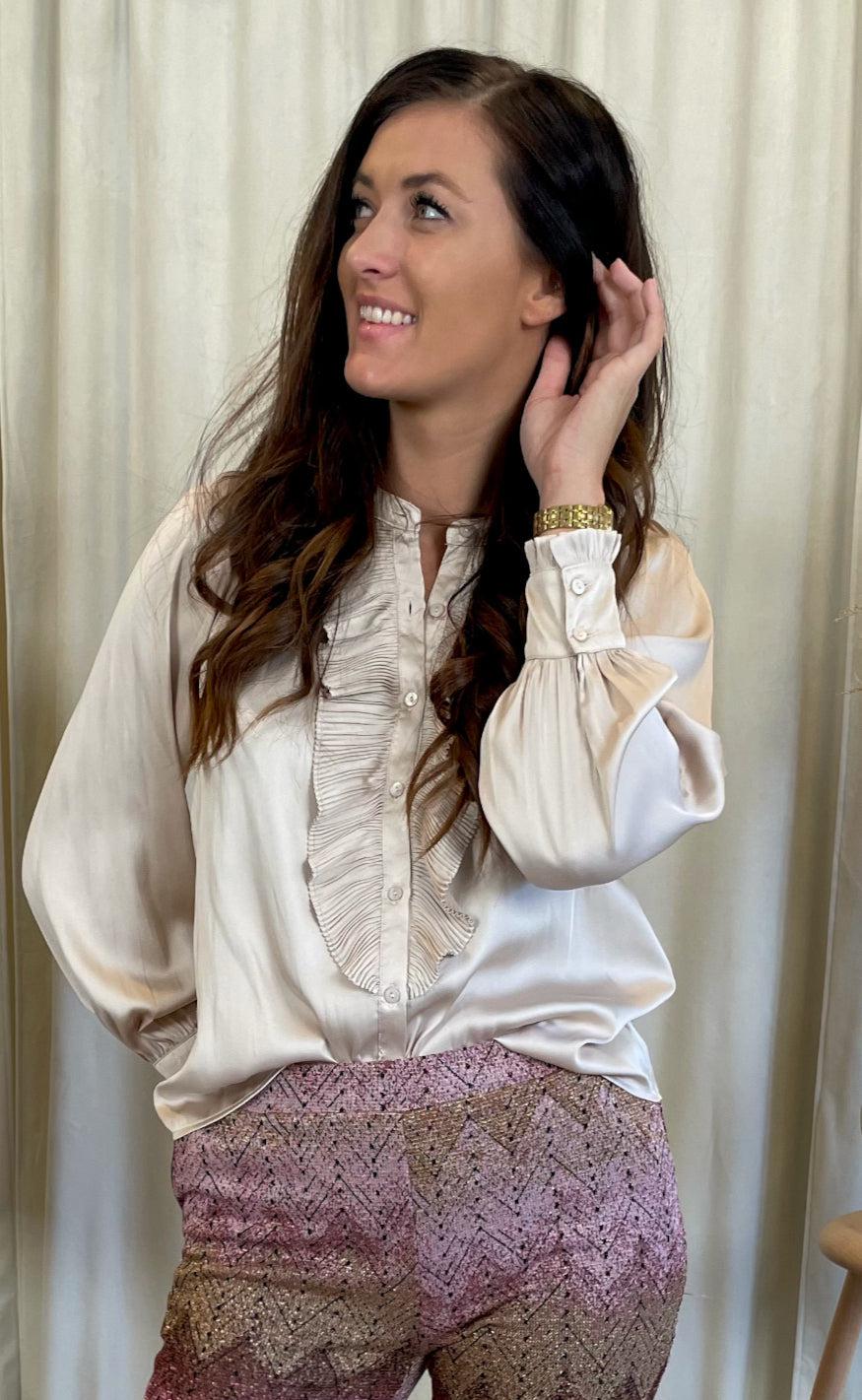 Neo Noir Bluse - Zola - Champagne