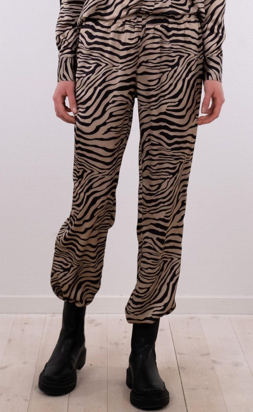 Neo Noir Bukser - Astra Zebra - Mocca