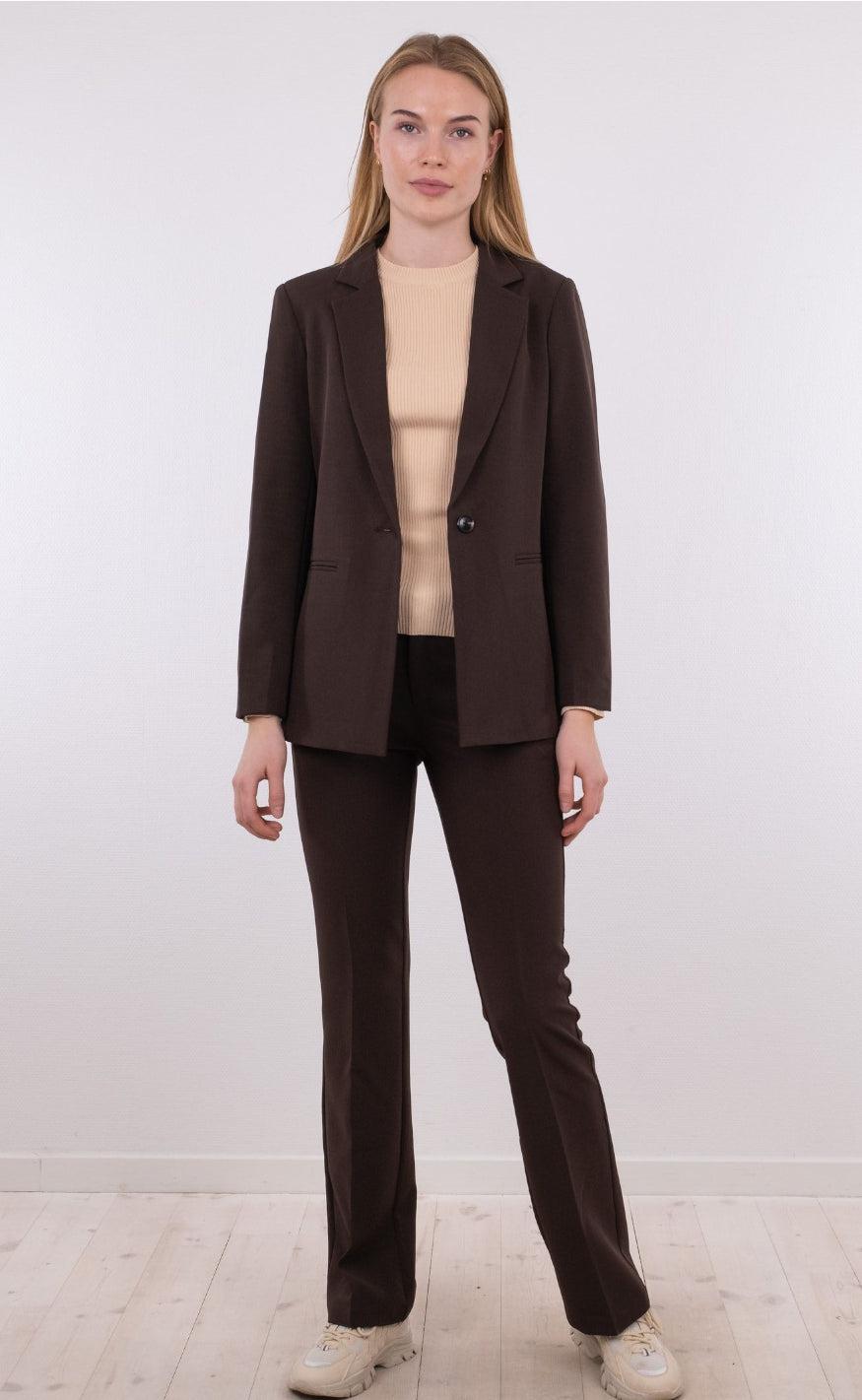 Neo Noir Bukser - Cassie - Chocolate Brown