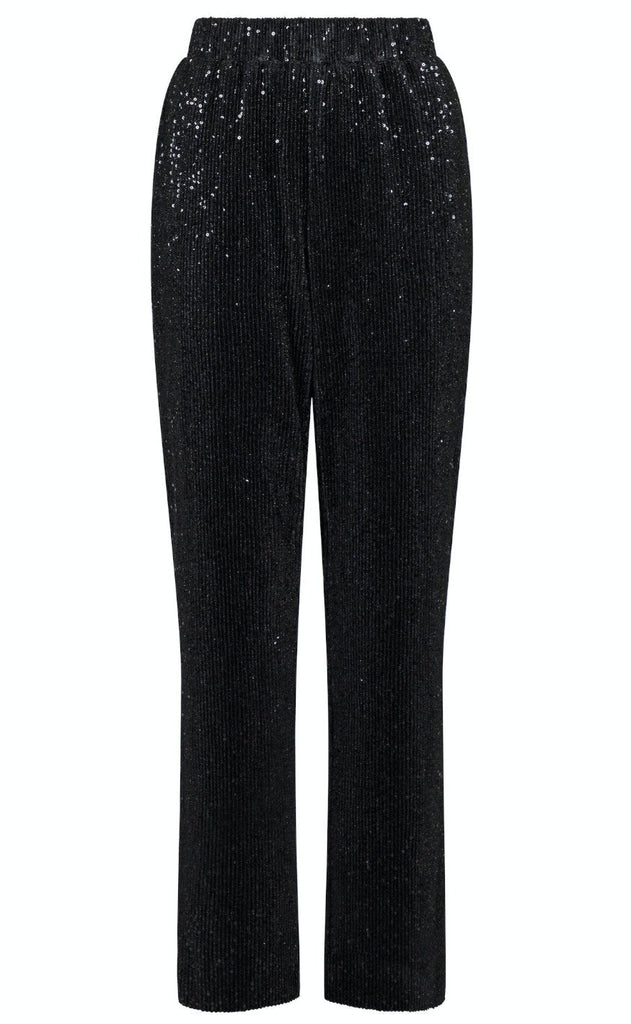 Neo Noir Bukser - Jona Glitter - Black