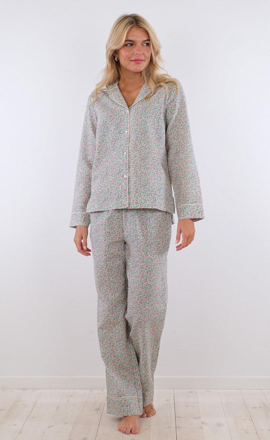 Neo Noir Bukser - Sataya Floral - Light Green