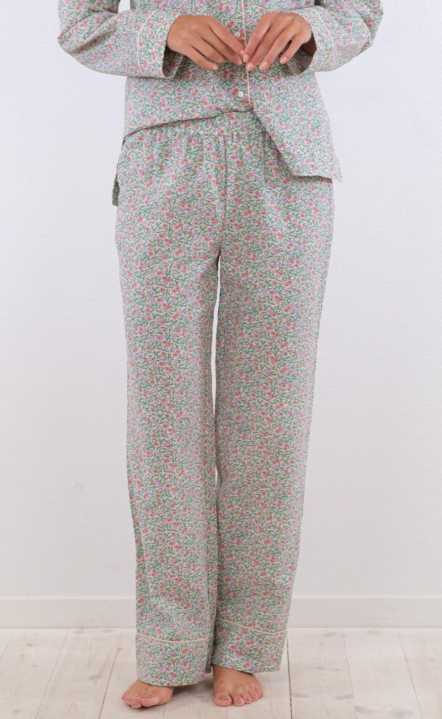 Neo Noir Bukser - Sataya Floral - Light Green
