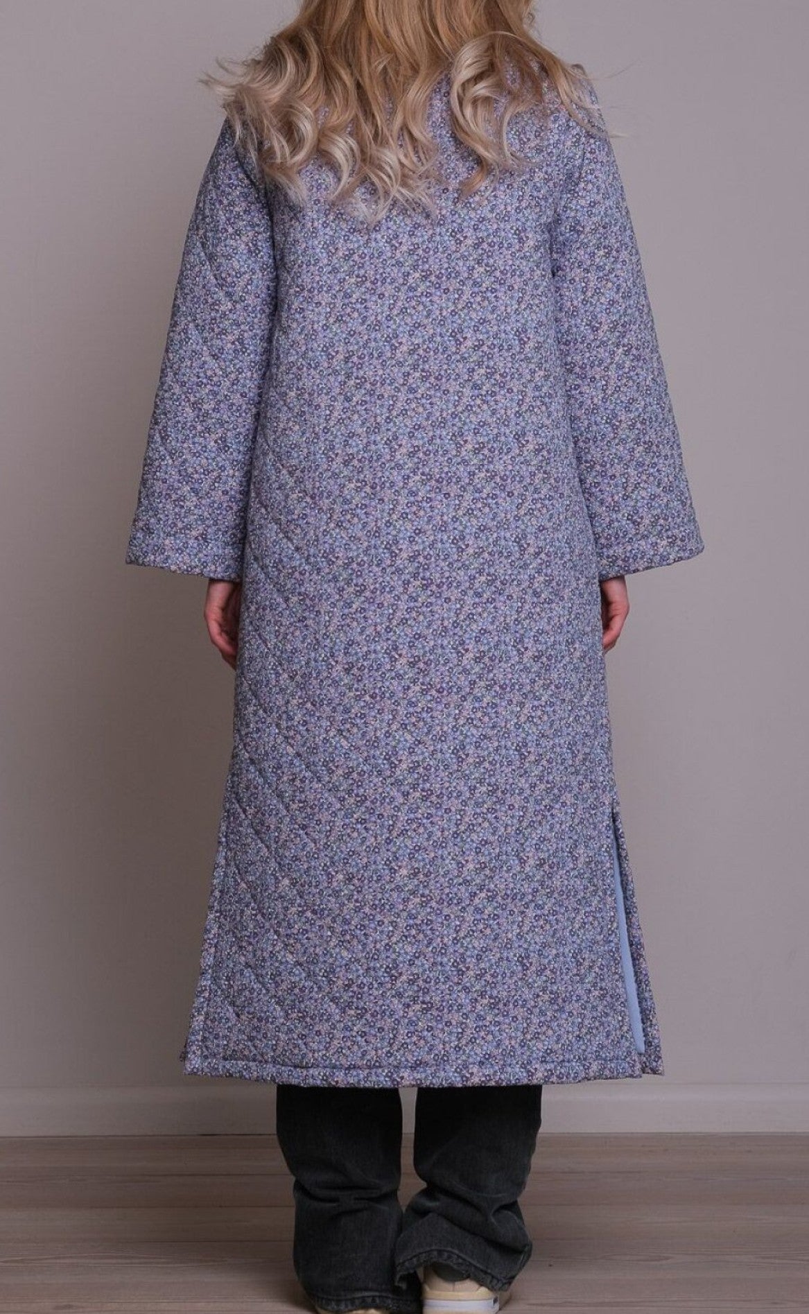 Neo Noir Jakke - Salli Quilt - Blue Flower