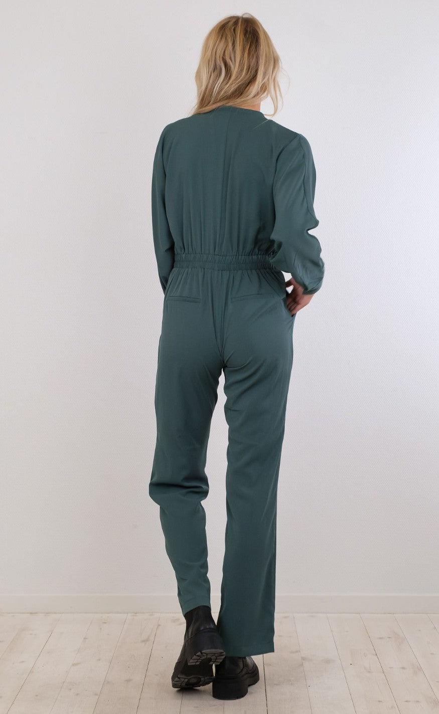 Neo Noir Jumpsuit - Garcia - Smoke Green