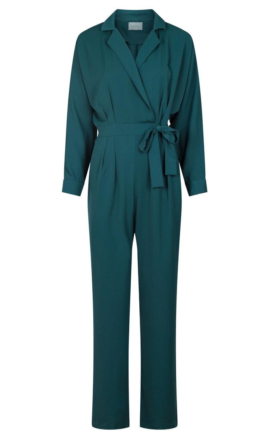 Neo Noir Jumpsuit - Garcia - Smoke Green