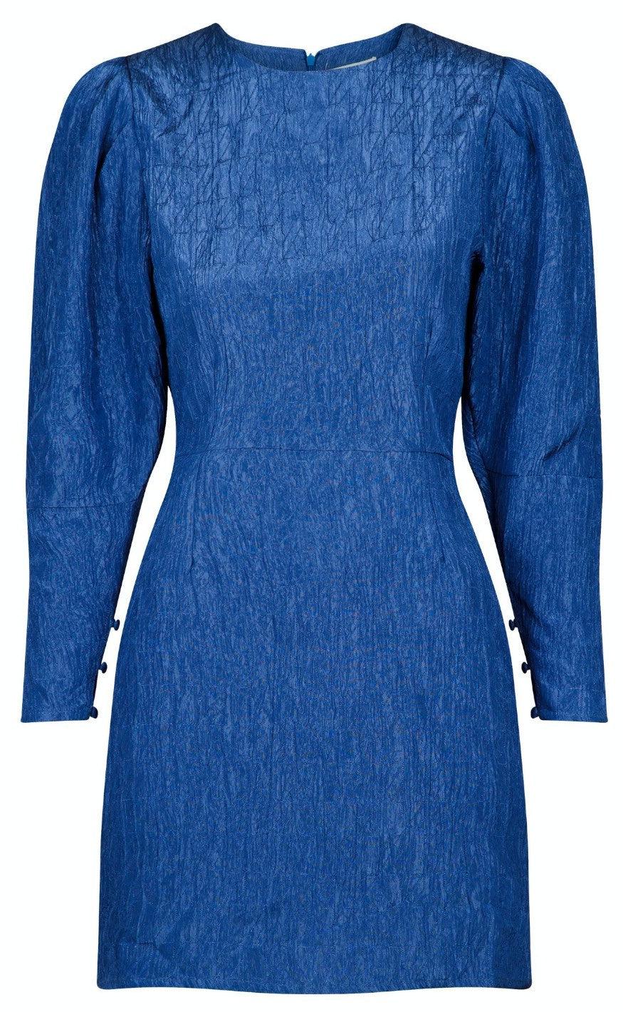 Neo Noir Kjole - Anne Structure - Blue