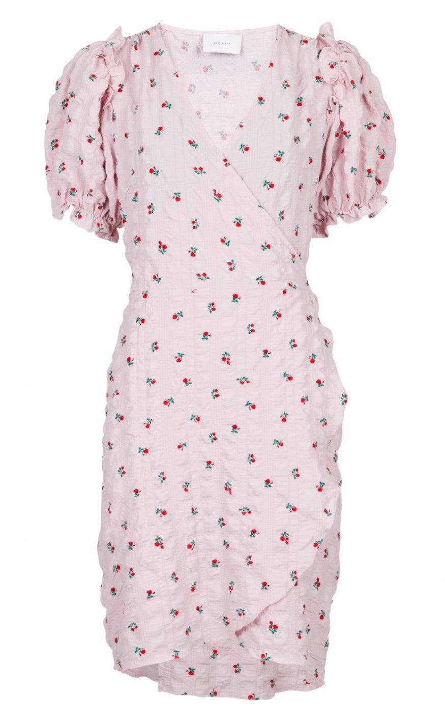 Neo Noir Kjole - Carla Wrap - Rose