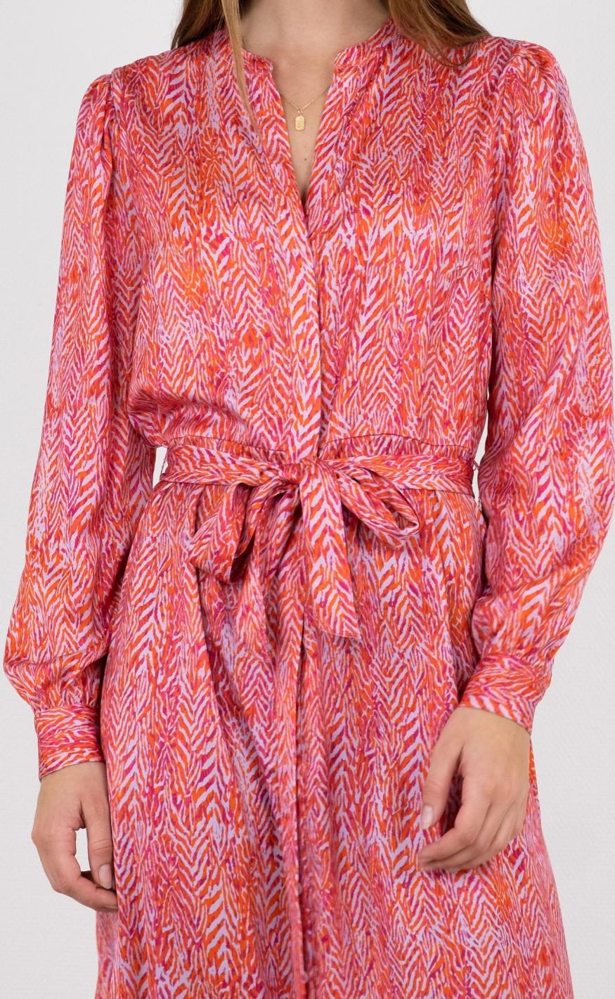 Neo Noir Kjole - Cilian Ditsy Glow - Pink