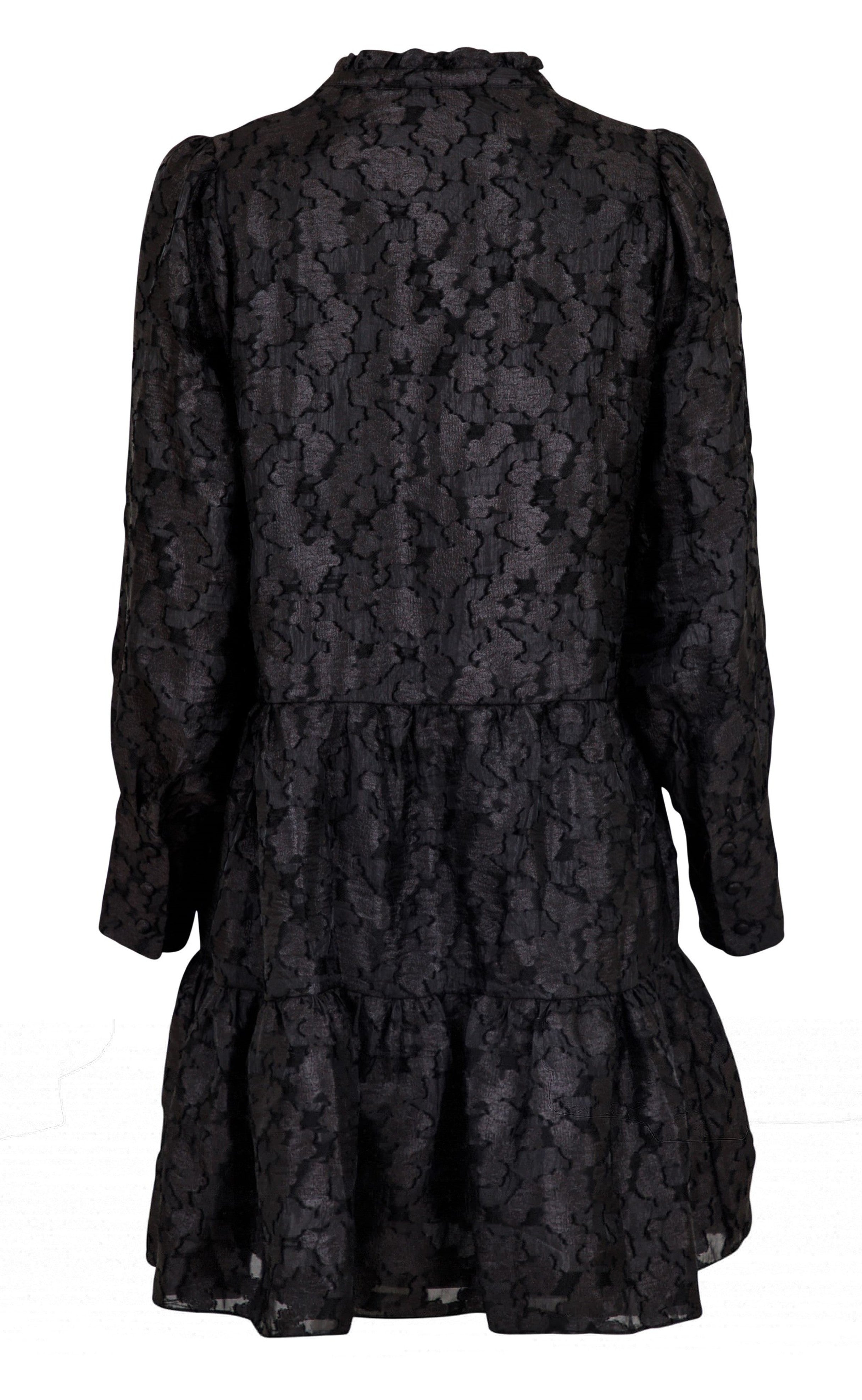 Neo Noir Kjole - Frei Big Flower - Black