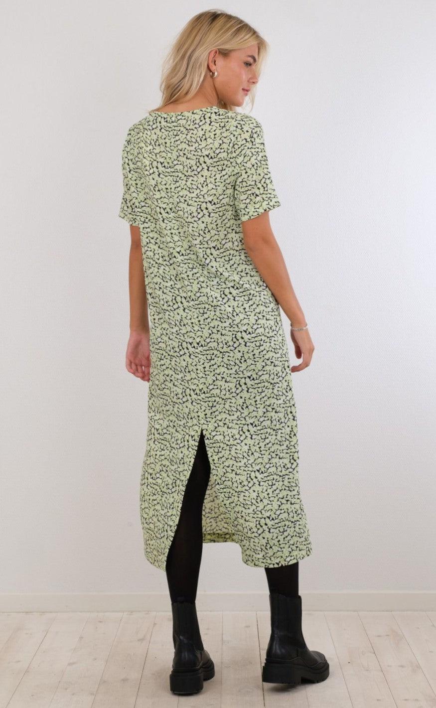 Neo Noir Kjole - Larri Fall Leaf - Green
