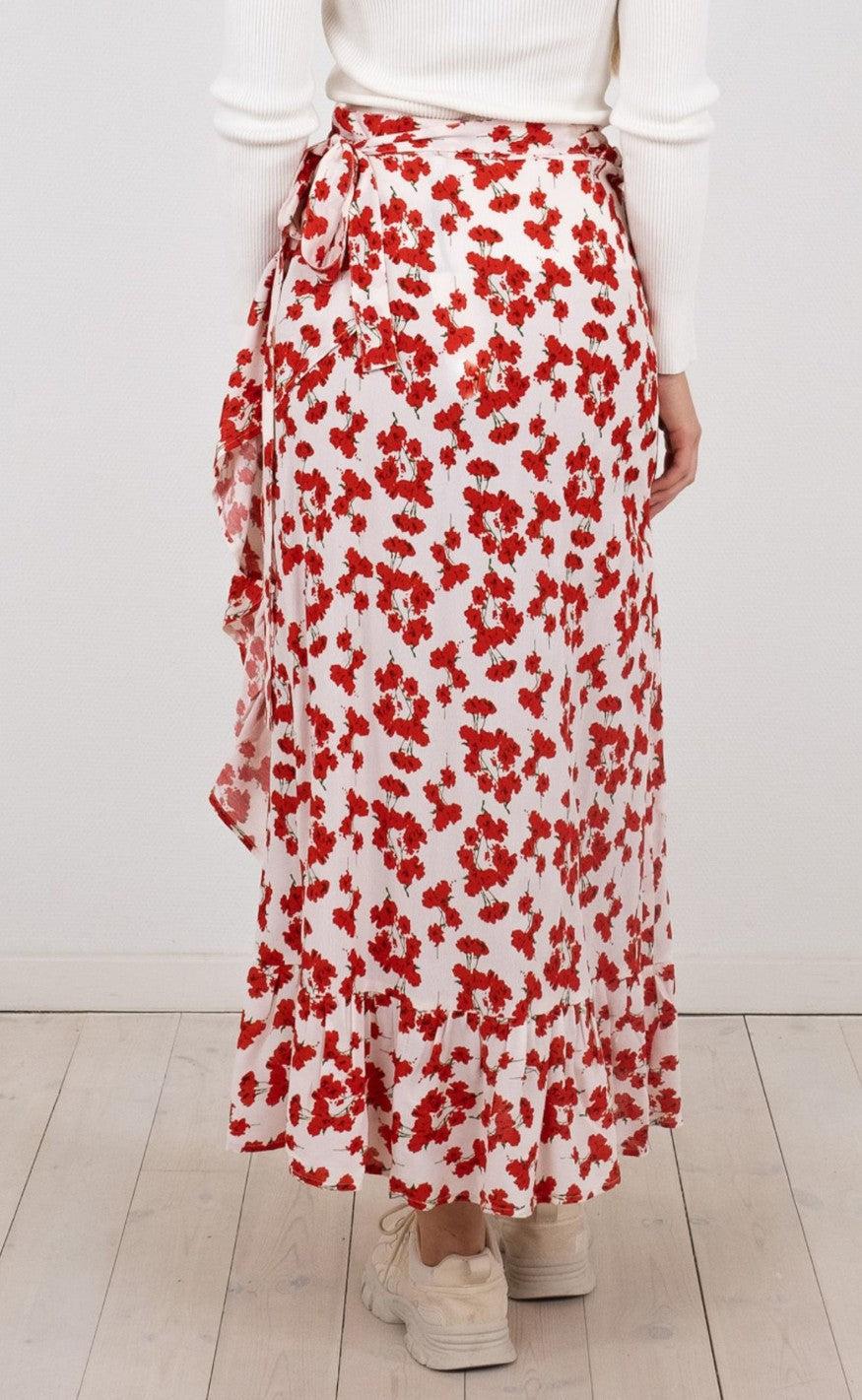 Neo Noir Kjole - Malli Fading Poppy Skirt
