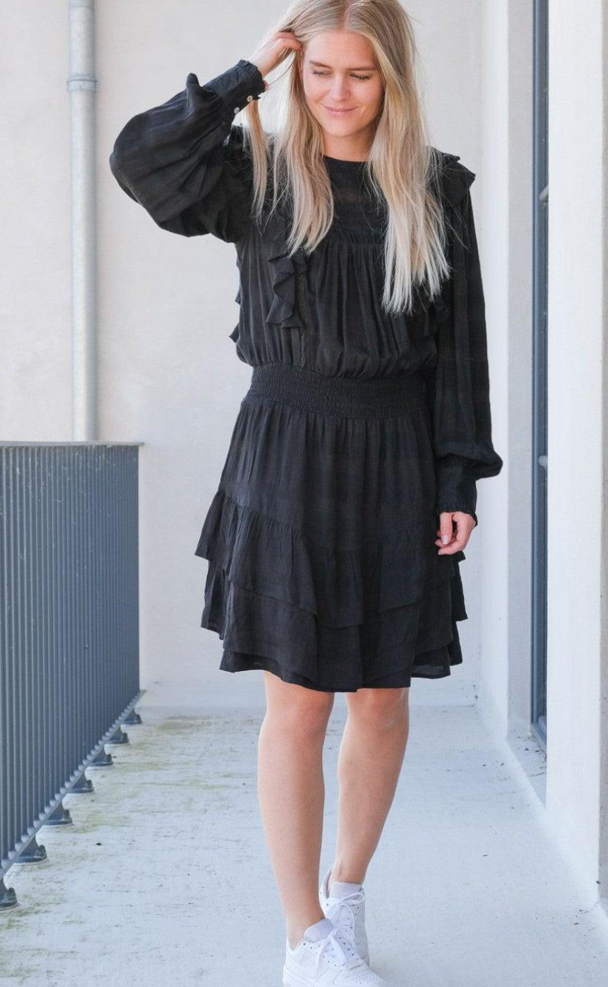 Neo Noir Kjole - Mimba Crepe - Black