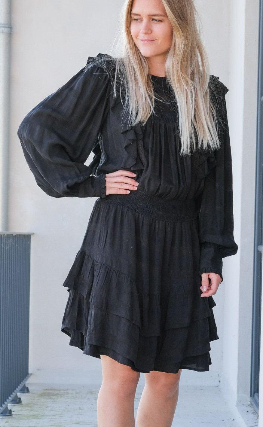 Neo Noir Kjole - Mimba Crepe - Black