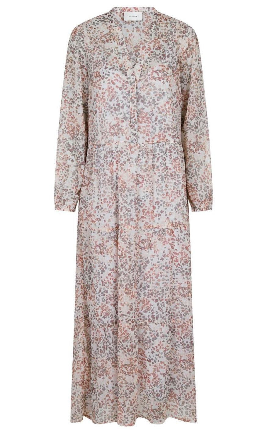 Neo Noir Kjole - Nobis Faded Leo - Off White